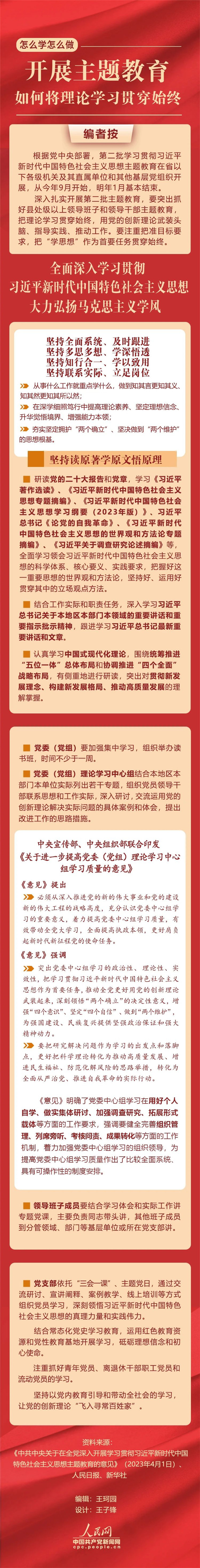開(kāi)展主題教育，如何將理論學(xué)習(xí)貫穿始終